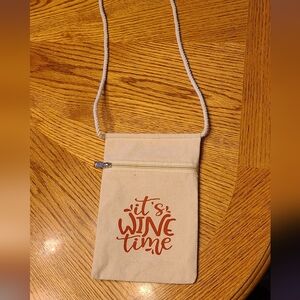Cream Wine Time Crossbody Bag